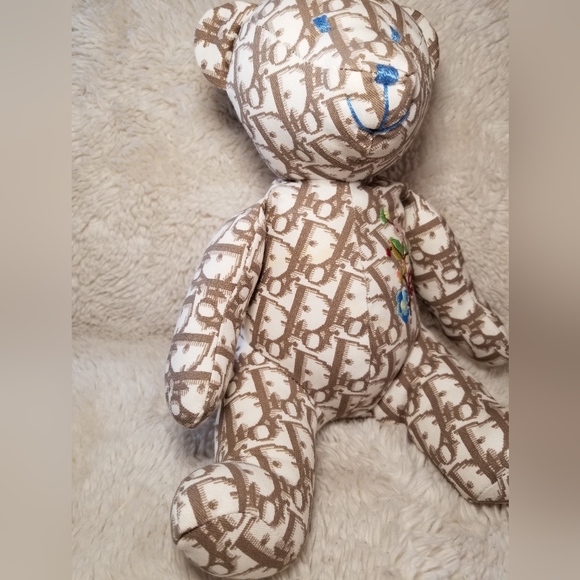 DIOR DIORISSIMO PRINT EMBROIDERED TEDDY BEAR - Picture 16 of 17